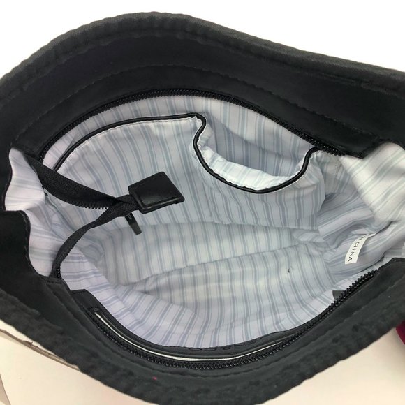 Jen & Co. Neoprene DRU Burgundy Cheetah Print Cross Body Bag in a Bag - Picture 7 of 8